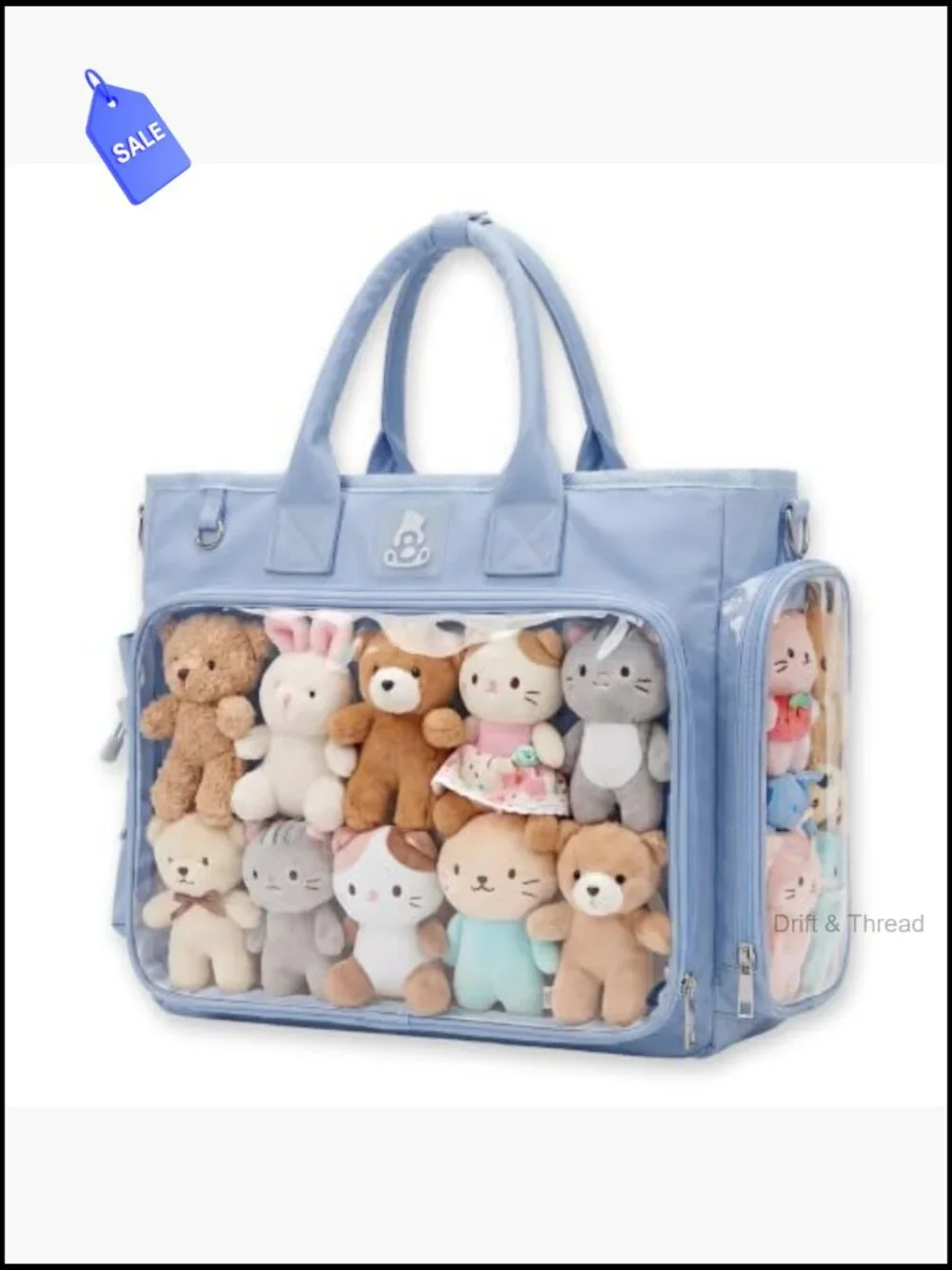 Ita Bag Crossbody Backpack with Clear Window Convertible 4-Way